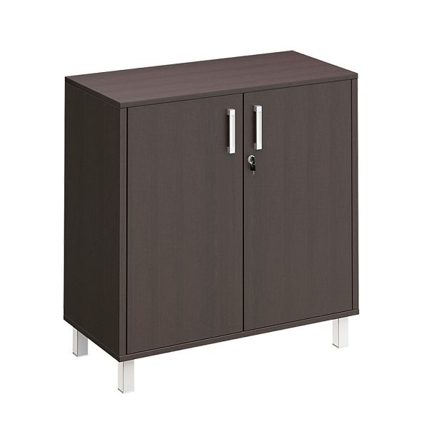 Шкаф для документов две глухие двери с замком "Борн" В 410-821-1 дуб шамони - Вид 3