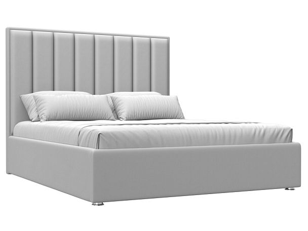 Интерьерная кровать Афродита 160 (полностью экокожа белая) - Вид 1