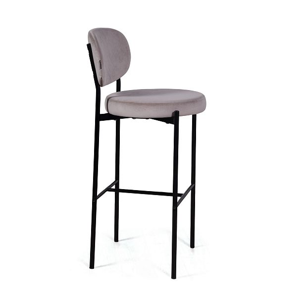 Стул барный Mason, бархат светло-серый 26 - Вид 2