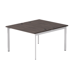 Бенч-система на 2 места Everprof EVO на металлокаркасе 1180х670(1370)x755 опоры 45гр Дуб Пасадена/Белый - Фото предпросмотра