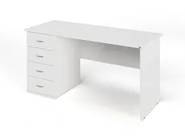 ЛАЙТ / LIGHT RLG007-15x6L Однотумбовый стол 150x60x75 Белый - Фото предпросмотра