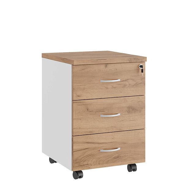 Тумба мобильная Tess 43x47x63 дуб крафт золотой - Вид 1