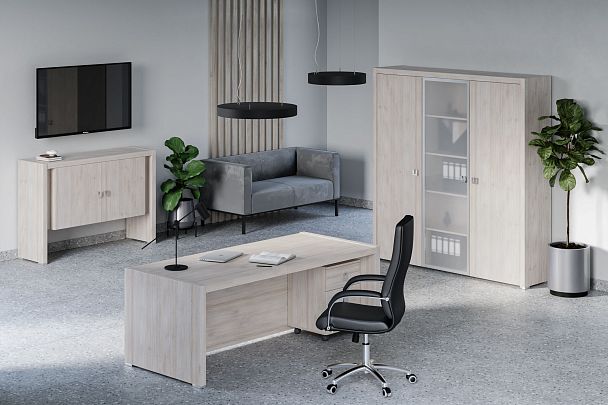 Шкаф для бумаг Solid 78x45x198 вяз - Вид 6