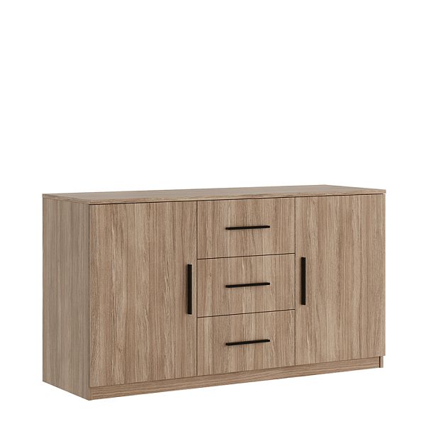 Креденция с ящиками, древесный Asti 135x45x74,2 дуб урбан - Вид 1