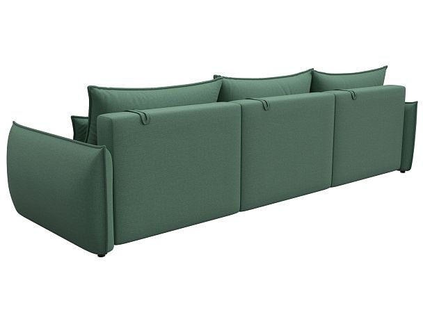 Диван прямой Лига-051 НПБ Лонг Рогожка зеленый - Вид 5