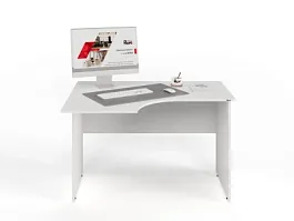 UNITY PС3-12 L БЕЛЫЙ Офисный стол угловой Левый 1200х900х750 - Фото предпросмотра