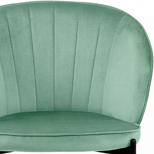 Комплект кухонных стульев Миэль мятный велюр/черный, 3 шт. - Вид 7