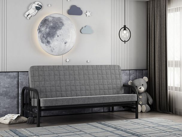 Диван-кровать "Мадлен-4" черный - Вид 1