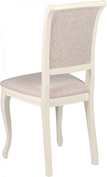 Комплект деревянных стульев с мягким сиденьем Арктос Слоновая кость/Кремовая рогожка, 3 шт. - Вид 5