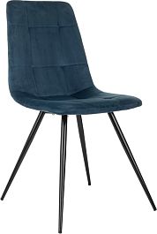 Стул для дома Бюрократ CH-K1 синий Holland 58 металл черный на ножках (CH-K1_1/HL58) - Фото предпросмотра