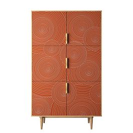 Большой комод с шестью дверками Line R20/red - Фото предпросмотра