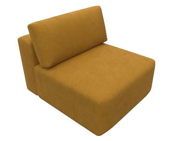 Модуль диван Лига-060 НПБ Велюр желтый - Вид 6