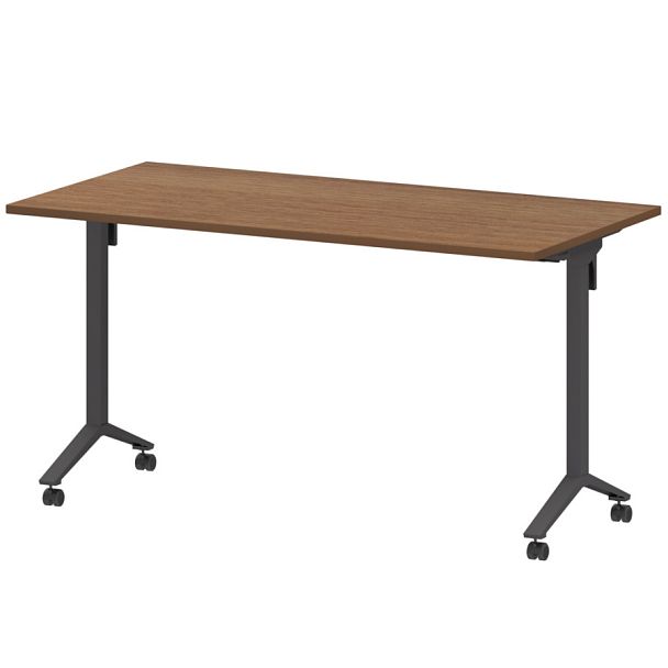 Стол мобильный складной МБ22-140.70 Орех/Антрацит 1400x700x750 Моби - Вид 1