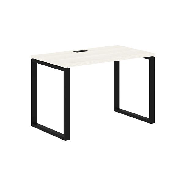 Стол прямой EQST 1167 Ясень Траун/Черный 1160х670х750 EDIS - Вид 1