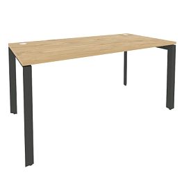 Onix Стол рабочий на П-образном м/к O.MP-SP-4.8 Тиквуд светлый/Антрацит металл 1580*800*750 - Фото предпросмотра