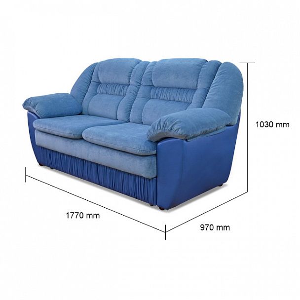 Диван "Честер 2" 2Р кожа - Вид 2