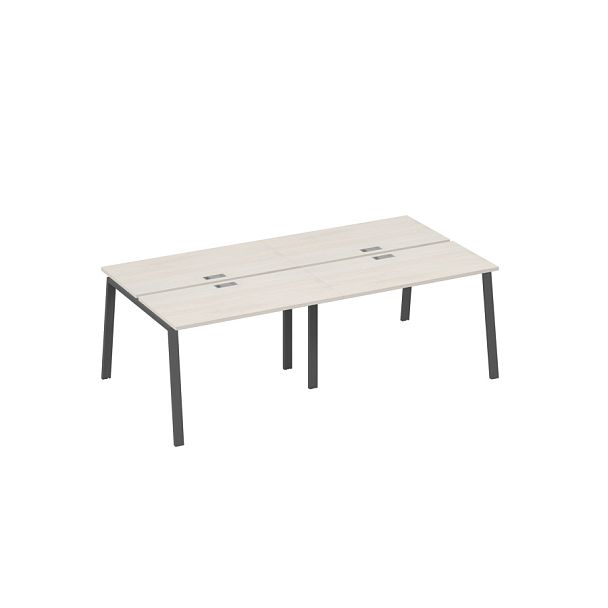 Рабочая станция на металлокаркасе TRE (4х120) A4 А4 Б3 170-2 БП дуб / металлокаркас антрацит - Вид 1