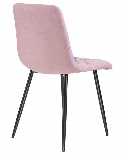Стул обеденный DOBRIN ALEX (черные матовые ножки, сиреневая ткань (UF860-04B)) - Вид 4