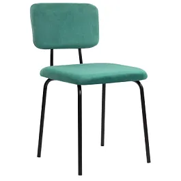 Стулья BRABIX "Dream CF-090", КОМПЛЕКТ 4 шт., черный каркас, ткань зеленая, 533253 - Фото предпросмотра