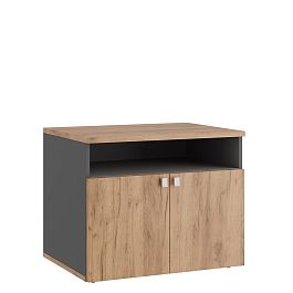 Тумба под оргтехнику Tess 80x60x65,6 дуб крафт золотой - Фото предпросмотра