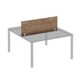 Экран для рабочей станции 120 на белом металлокаркасе КФ Комфорт КФ К.Б 846 ШТ дуб шамони темный - Фото предпросмотра