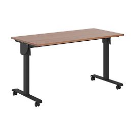 Стол складной CST 1365 Орех Французский/Черный 1350х650х750 IMAGO MOBILE LITE - Фото предпросмотра