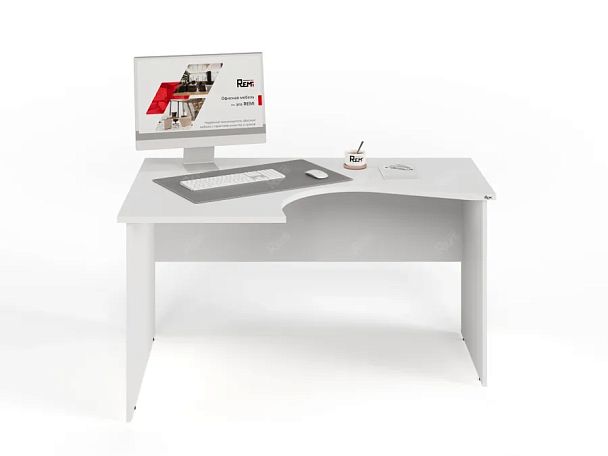 ЛАЙТ / LIGHT RLG005-14x11L Угловой стол 140x100x75 Белый - Вид 2