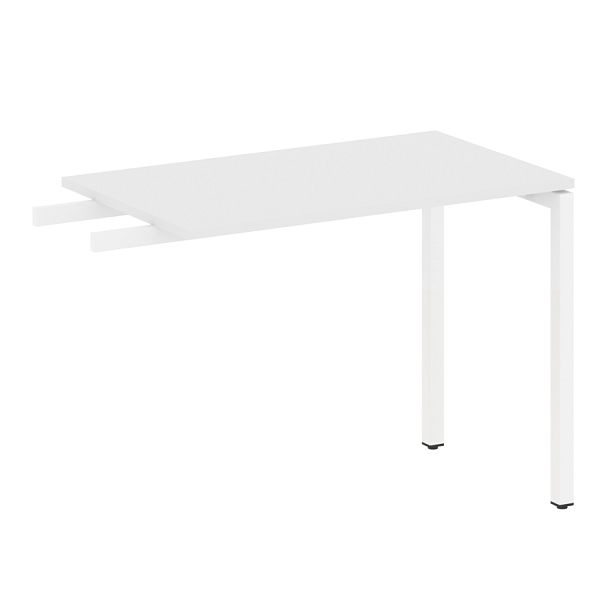 Metal System Quattro Приставной элемент на П-образном м/к 40БП.ПР-3 Белый/Белый металл 1000*600*750 - Вид 1