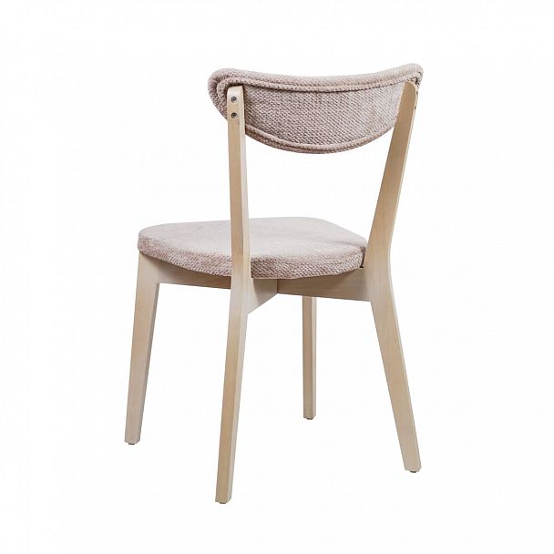 Стул Ruby, шенилл sher rose, морилка белая - Вид 4