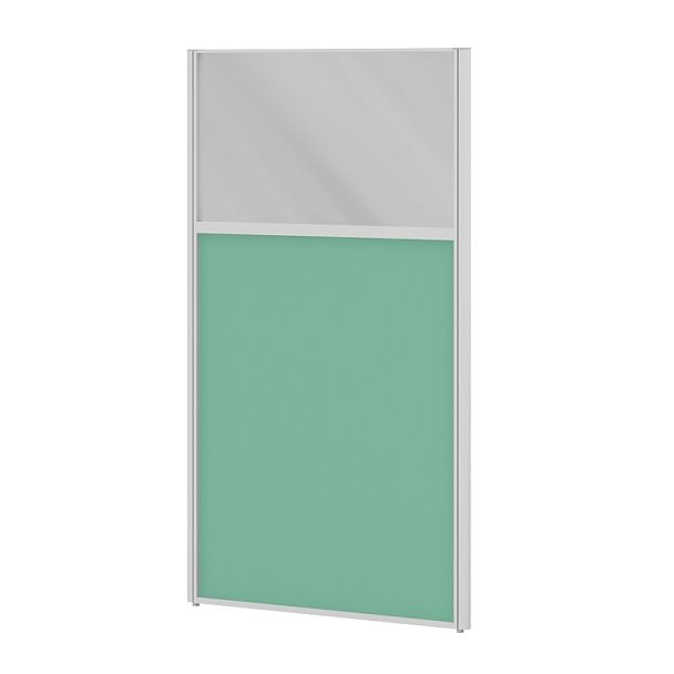 Модуль комбинированный "Мобильные офисные перегородки «Ритм»"  ПК-РТМ-МДК138х120С/Д-В1-306 серый - Вид 1