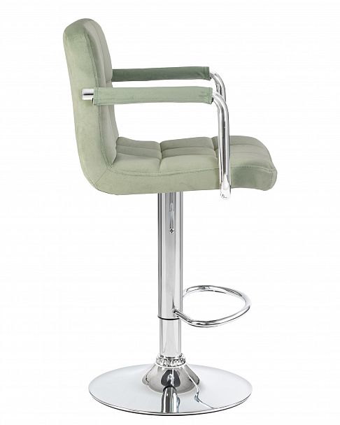 Стул барный DOBRIN KRUGER ARM (мятный велюр (MJ9-87)) - Вид 3