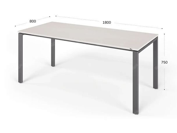 ЛАЙТ / LIGHT RLG015-18x8 Прямоугольный стол 180x80x75 Дуб Молочный - Вид 2