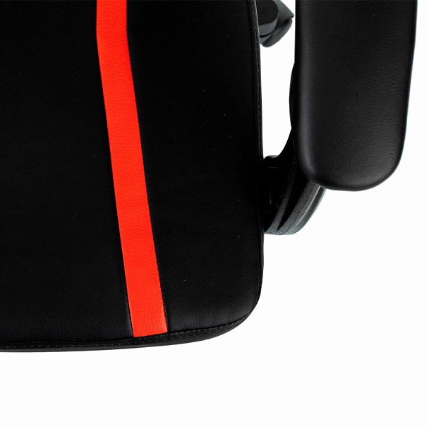 Кресло компьютерное BRABIX "Shooter GM-123", 2 подушки, экокожа, черное/красное, 533190 - Вид 11