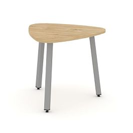 Стайл Проджект Стол переговорный SN-5.SPRG-70.3 Тиквуд Светлый/Металл Серый 900*900*750 - Фото предпросмотра