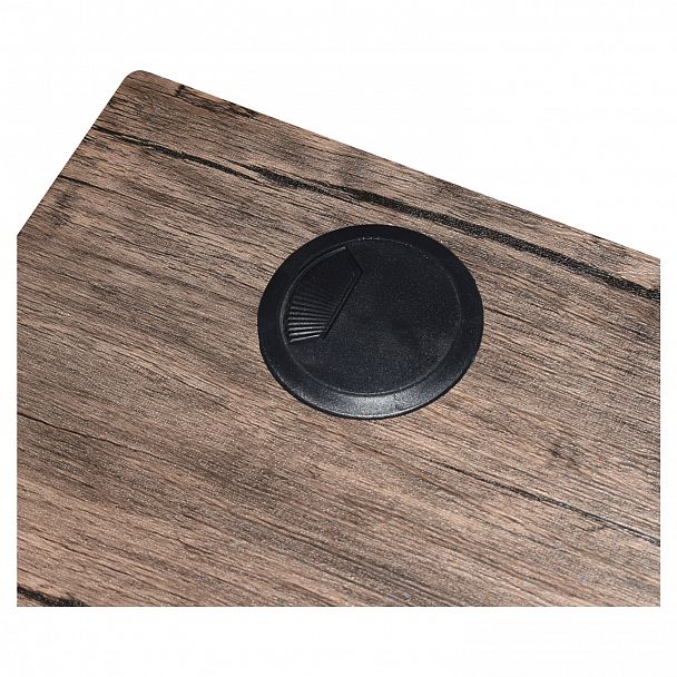 Стол на металлокаркасе BRABIX "LOFT CD-006", 1200х500х730 мм, 2 полки, цвет морёный дуб, 641224 - Вид 8