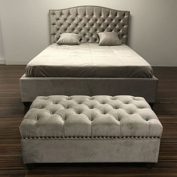 Кровать "Пальмира" 140 БНП blue - Вид 4