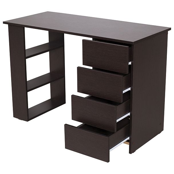 Стол письменный/компьютерный BRABIX "Scandi CD-016", 1100х500х750мм, 4 ящика, венге, 641893, ЦБ013707-3 - Вид 20