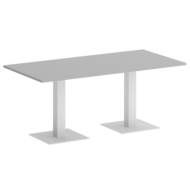 Home Office Стол прямоугольный VR.SP-5-180.2 Серый/Белый металл 1800*900*750 - Вид 1