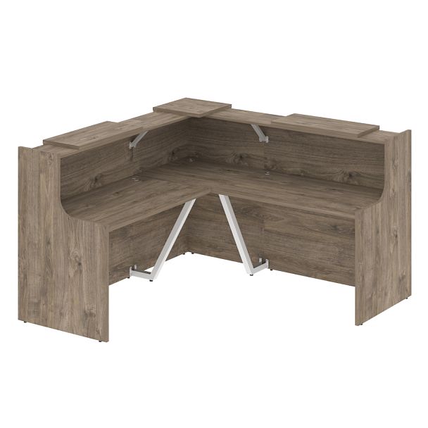 Ресепшн Г-образный "Onix" O.R-K-24 тиквуд темный - Вид 1