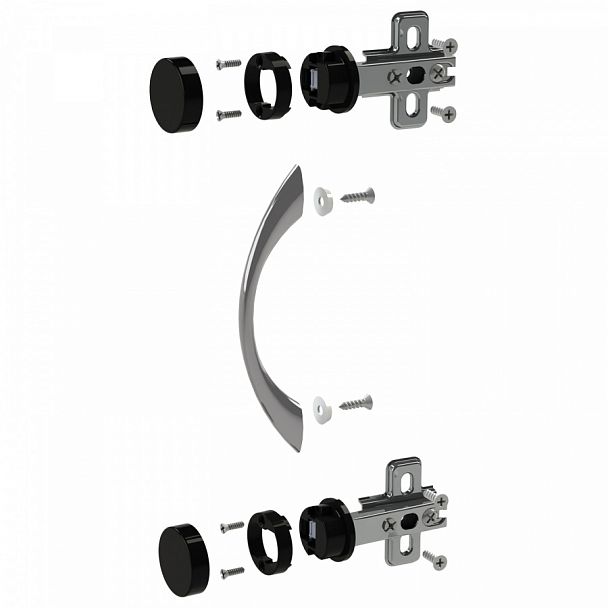 Фурнитура для двери стеклянной "Канц", "Фея", ФС01 - Вид 1