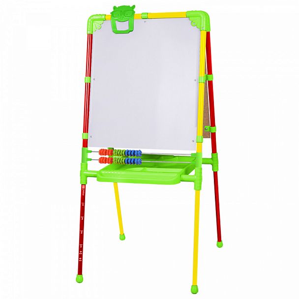 Мольберт растущий для мела/магнитно-маркерный, 53х46 см, BRAUBERG "NIKA KIDS", светофор, 238051 - Вид 1