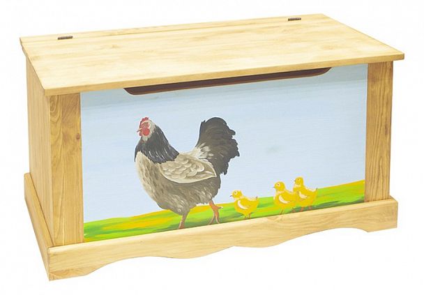 Сундук Курица с цыплятами - Вид 1