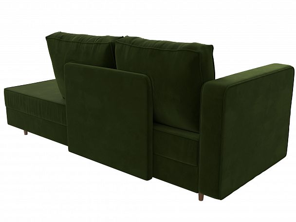 Кушетка Прайм левый (полностью микровельвет зеленый) - Вид 7