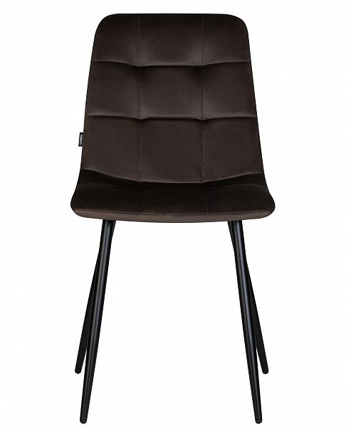 Стул обеденный DOBRIN CHILLY (Эспрессо Holland 74, основание черное) - Вид 6