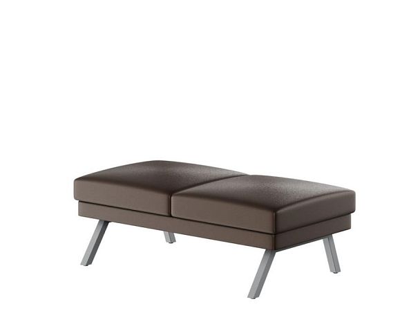 Aldo Банкетка двухместная ALD-04 Линкольн 221/Металл Серый 1430*680*470 - Вид 1