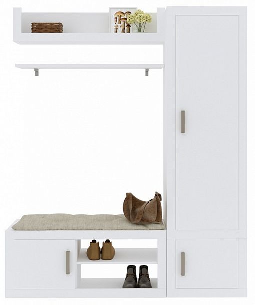 Стенка для прихожей Toivo ТОЙ-ПР 12 Белый - Вид 1