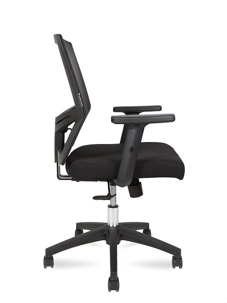 Кресло Торонто LB / черный пластик / черная сетка / черная ткань - Вид 3