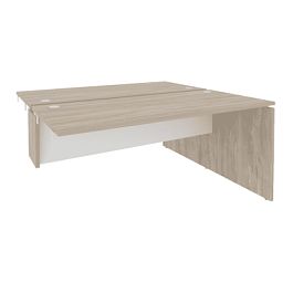 Onix Стол-приставка двойной к опорным элементам O.D.SPR-4.7 Дуб аттик/Белый бриллиант 1580*1475*750 - Фото предпросмотра