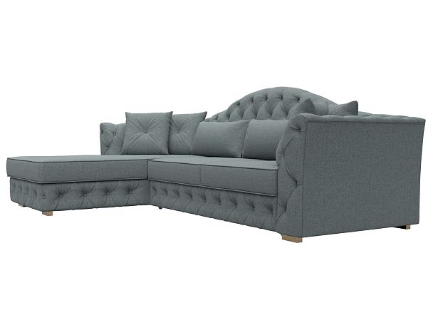 Диван угловой Артис левый угол Рогожка серый - Вид 3