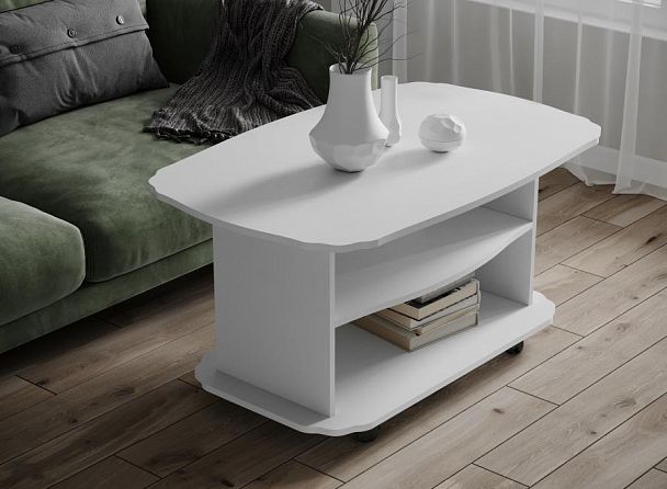 Стол Журнальный Консул-2 (560х1000х650) белый - Вид 1